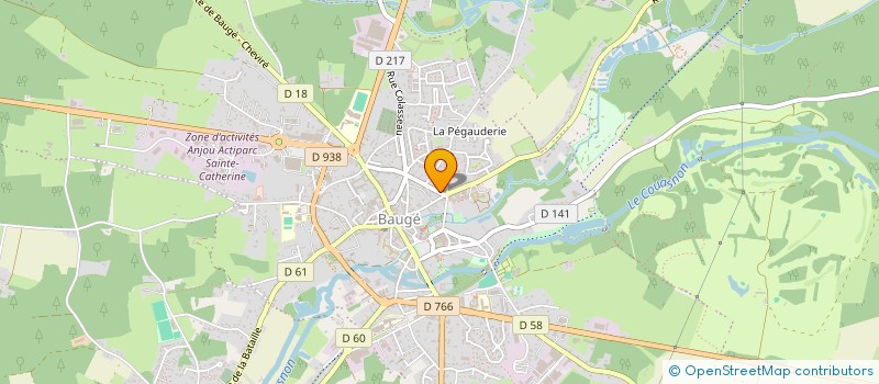 localisation de l'entreprise SCI DES TROIS BOUTS  BAUGE-EN-ANJOU