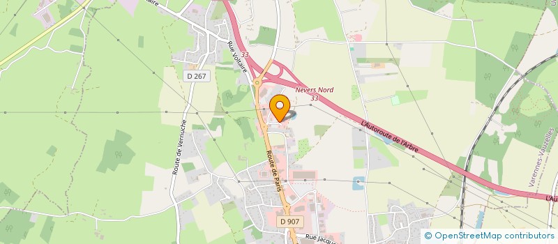 localisation de l'entreprise SCI DES TROIS BRAS  VARENNES VAUZELLES