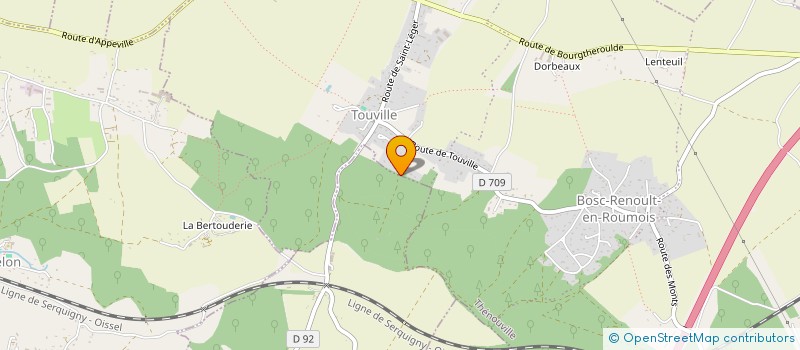 localisation de l'entreprise SCI DES TROIS CERFS  SAINT-LEGER-DU-GENNETEY