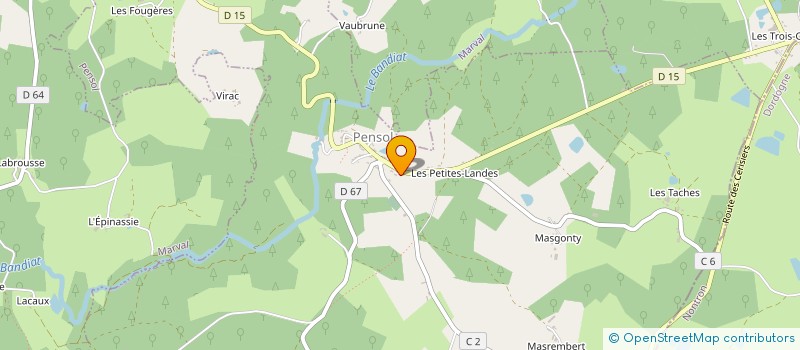 localisation de l'entreprise SCI DES TROIS CERISIERS à LA CHAPELLE-MONTBRANDEIX
