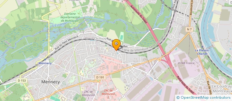 localisation de l'entreprise SCI DES TROIS CHEMINS  ORMOY