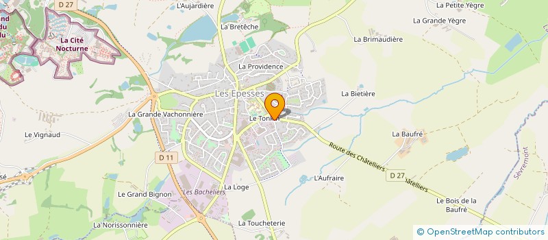 localisation de l'entreprise SCI DES TROIS CHENES  LES EPESSES