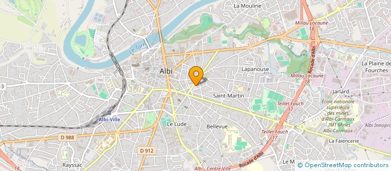 localisation de l'entreprise SCI DES TROIS CHENES à ALBI