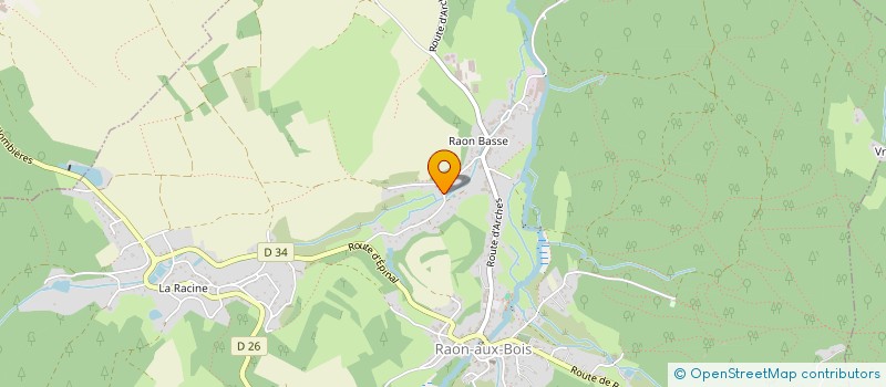 localisation de l'entreprise SCI DES TROIS CHENES  RAON-AUX-BOIS