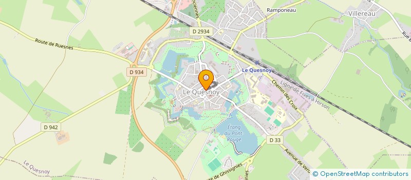 localisation de l'entreprise SCI DES TROIS CHENES  LE QUESNOY