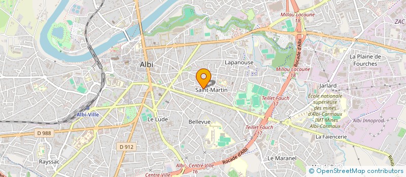 localisation de l'entreprise SCI DES TROIS CLOES à ALBI