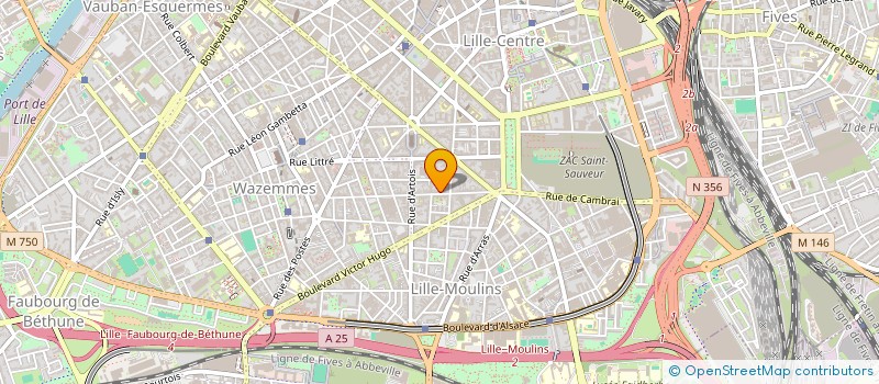 localisation de l'entreprise SCI DES TROIS DES  LILLE