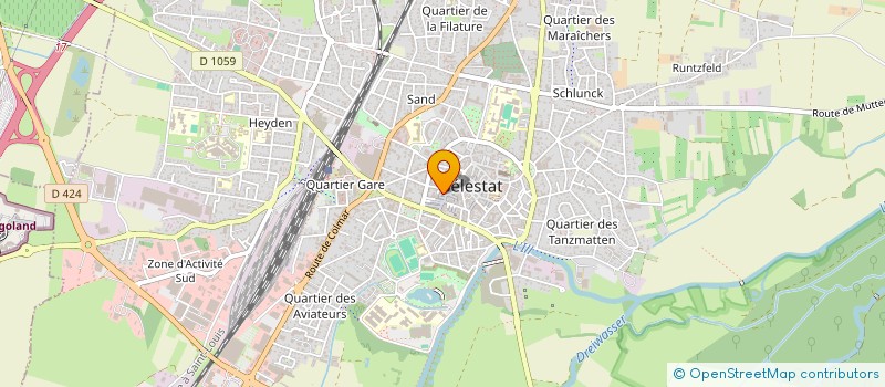 localisation de l'entreprise SCI DES TROIS ETOILES  SELESTAT