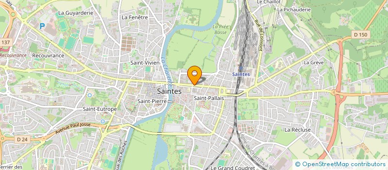 localisation de l'entreprise SCI DES TROIS F  SAINTES