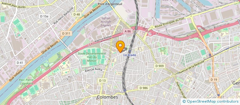 localisation de l'entreprise SCI DES TROIS FILLES à COLOMBES