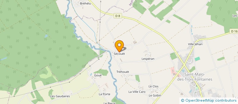 localisation de l'entreprise SCI DES TROIS FONTAINES  SAINT-MALO-DES-TROIS-FONTAINES