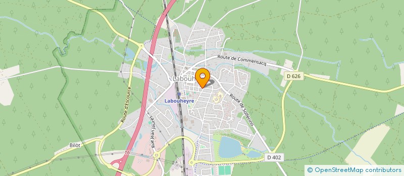 localisation de l'entreprise SCI DES TROIS FORETS  LABOUHEYRE