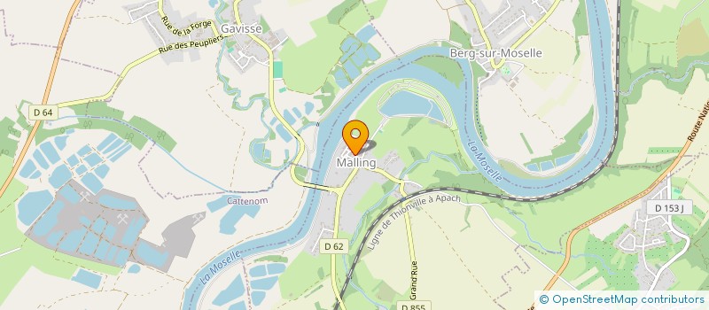 localisation de l'entreprise SCI DES TROIS FRONTIERES  MALLING