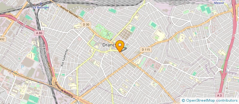 localisation de l'entreprise SCI DES TROIS G  DRANCY