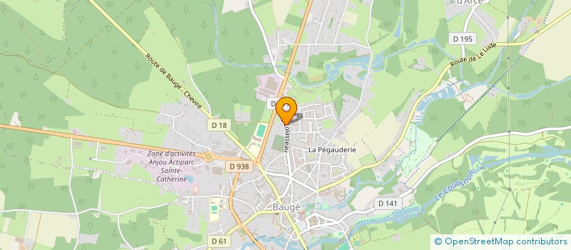 localisation de l'entreprise SCI DES TROIS GRACES  BAUGE-EN-ANJOU