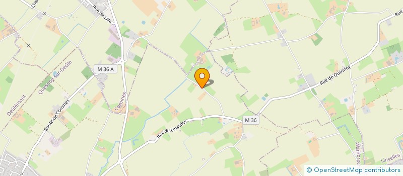 localisation de l'entreprise SCI DES TROIS HAUTS à QUESNOY-SUR-DEULE