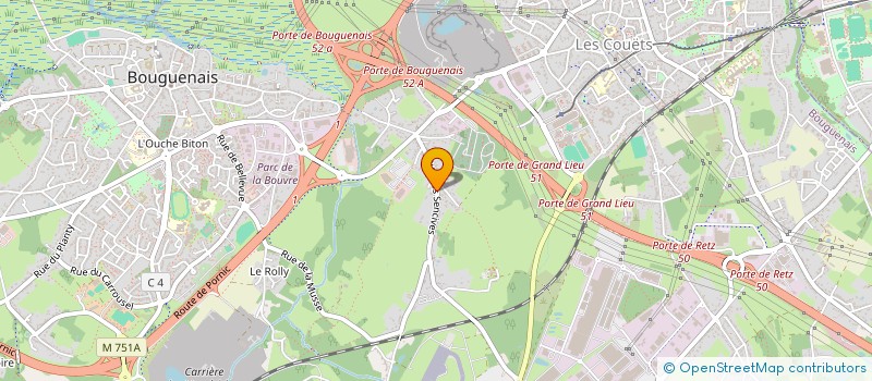 localisation de l'entreprise SCI DES TROIS HERBES à BOUGUENAIS