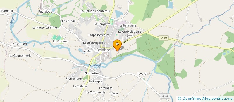localisation de l'entreprise SCI DES TROIS HERES à BELABRE