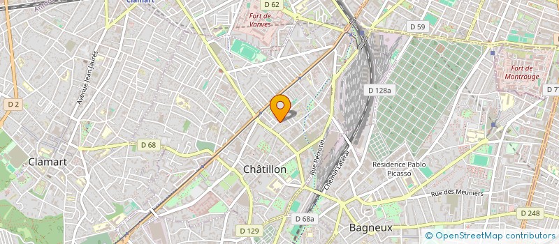 localisation de l'entreprise SCI DES TROIS HORIZONS  CHATILLON