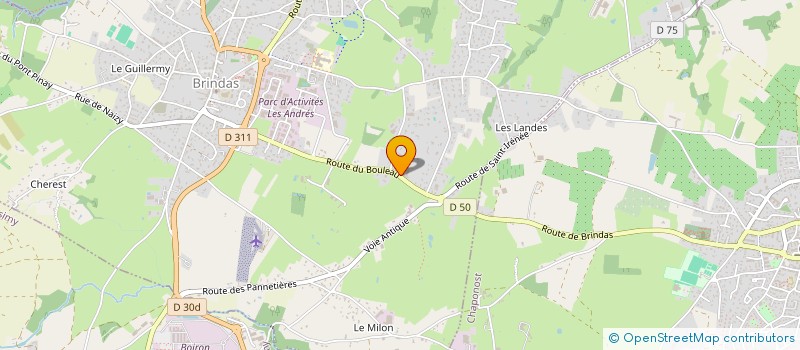 localisation de l'entreprise SCI DES TROIS LACS  BRINDAS