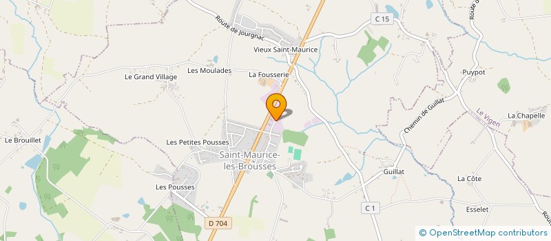 localisation de l'entreprise SCI DES TROIS LAURIERS  SAINT-MAURICE-LES-BROUSSES