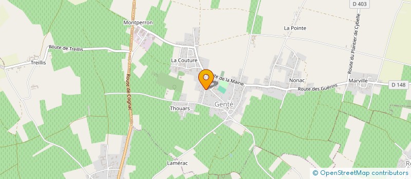 localisation de l'entreprise SCI DES TROIS LIONS  GENTE