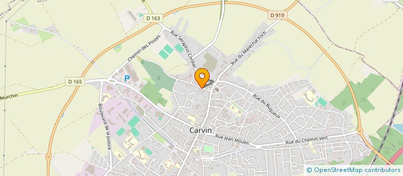 localisation de l'entreprise SCI DES TROIS MAISONS  CARVIN