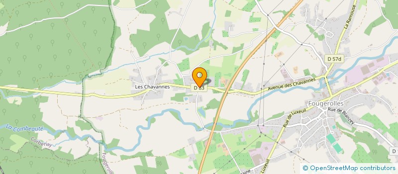 localisation de l'entreprise SCI DES TROIS MAISONS  FOUGEROLLES-SAINT-VALBERT