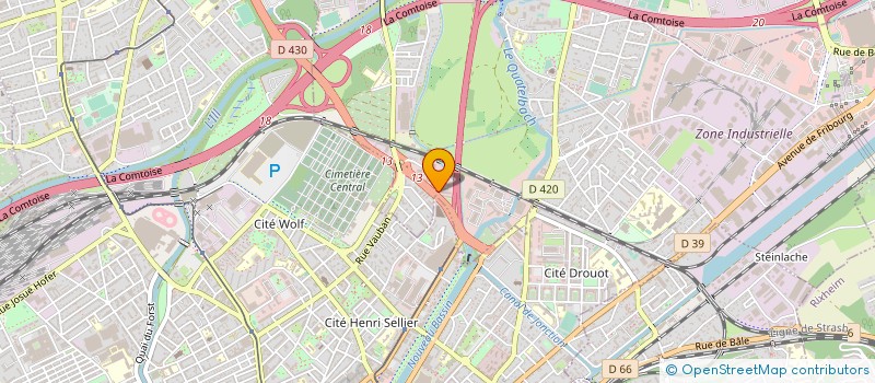 localisation de l'entreprise SCI DES TROIS MARRONNIERS  ILLZACH