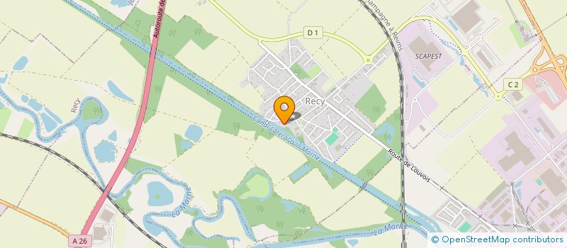 localisation de l'entreprise SCI DES TROIS MOULINS  RECY