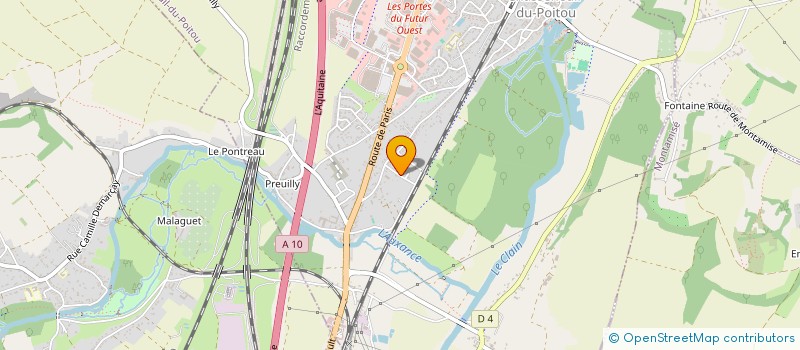 localisation de l'entreprise SCI DES TROIS OGRES  CHASSENEUIL-DU-POITOU