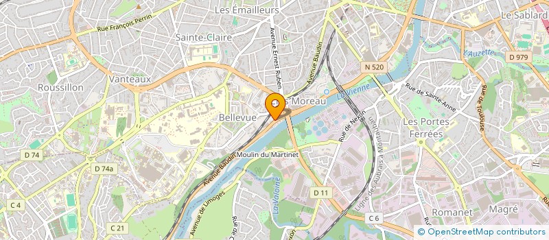 localisation de l'entreprise SCI DES TROIS ORMEAUX à LIMOGES