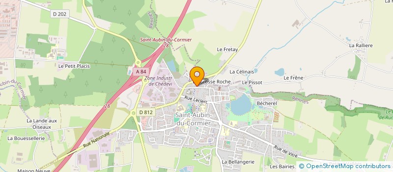 localisation de l'entreprise SCI DES TROIS PIERRE  SAINT-AUBIN-DU-CORMIER