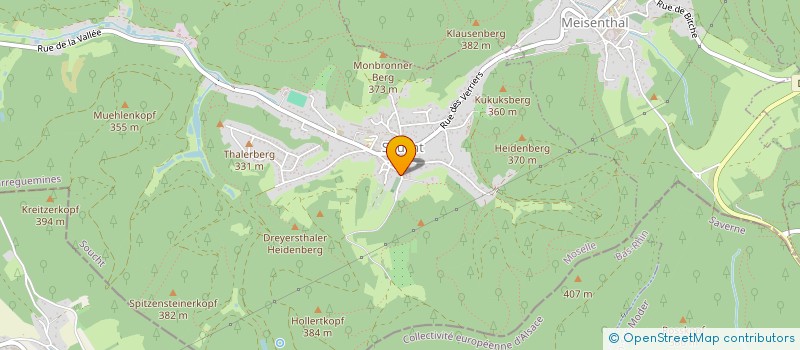 localisation de l'entreprise SCI DES TROIS PIERRES  MEISENTHAL