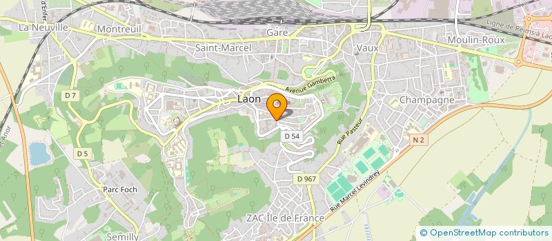 localisation de l'entreprise SCI DES TROIS PINSONS à LAON