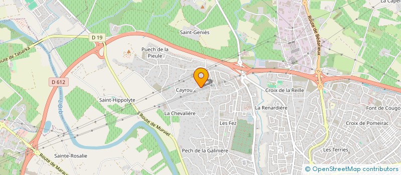localisation de l'entreprise SCI DES TROIS PORTES  BEZIERS