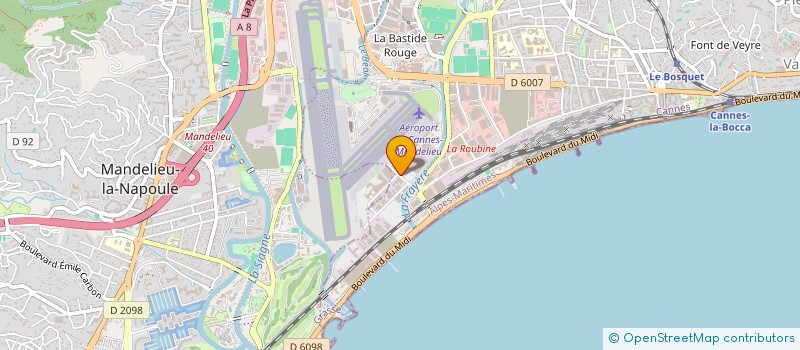 localisation de l'entreprise SCI DES TROIS QUATRE à CANNES