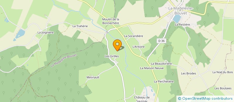 localisation de l'entreprise SCI DES TROIS RIVIERES à LA MADELEINE-BOUVET