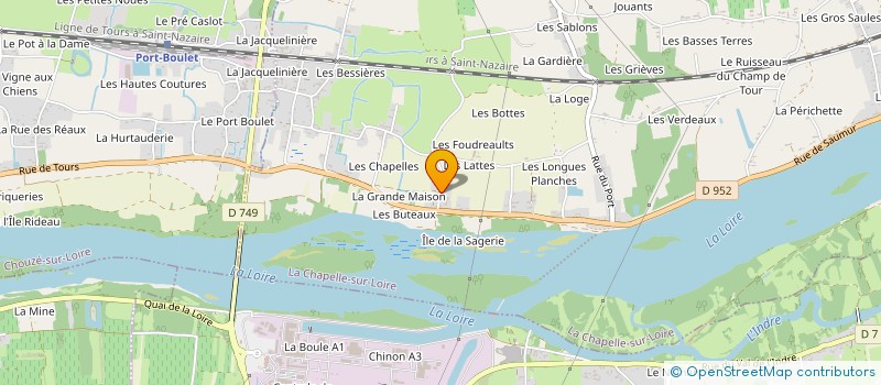 localisation de l'entreprise SCI DES TROIS RIVIERES  LA CHAPELLE-SUR-LOIRE