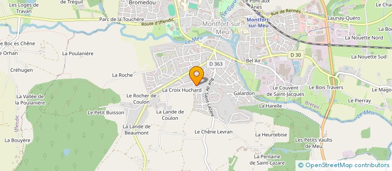 localisation de l'entreprise SCI DES TROIS ROIS  MONTFORT-SUR-MEU