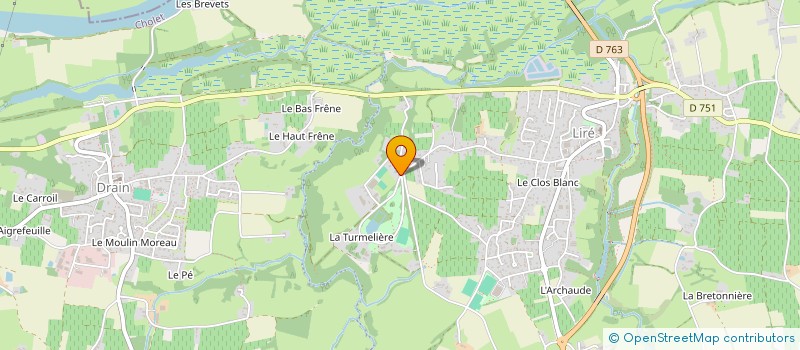 localisation de l'entreprise SCI DES TROIS RUES  OREE-D'ANJOU