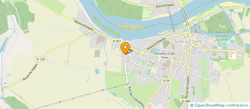 localisation de l'entreprise SCI DES TROIS SOEURS à SULLY-SUR-LOIRE