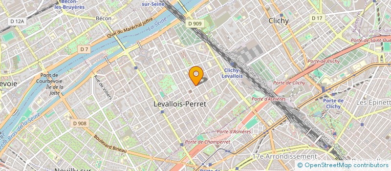 localisation de l'entreprise SCI DES TROIS T à LEVALLOIS-PERRET