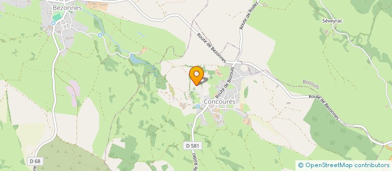 localisation de l'entreprise SCI DES TROIS TERRASSES  SEBAZAC-CONCOURES