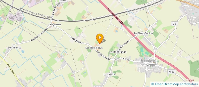localisation de l'entreprise SCI DES TROIS TIERS  ENNETIERES-EN-WEPPES