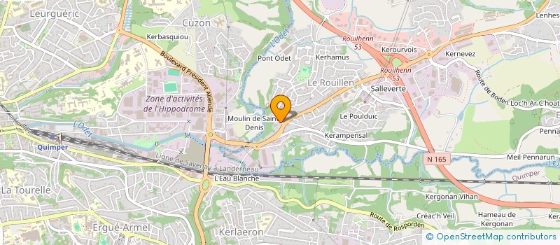 localisation de l'entreprise SCI DES TROIS TILLEULS  ERGUE-GABERIC