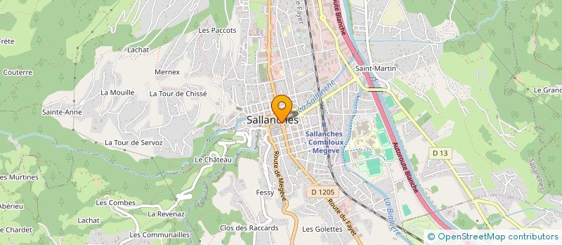 localisation de l'entreprise SCI DES TROIS VALLEES à SALLANCHES