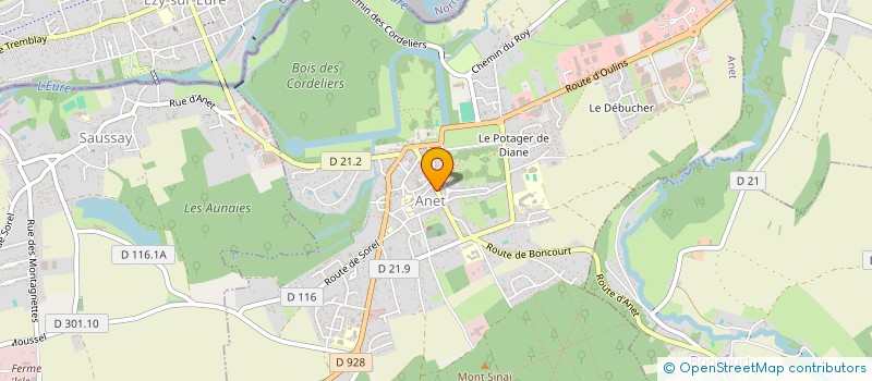 localisation de l'entreprise SCI DES TROIS VALLEES à ANET