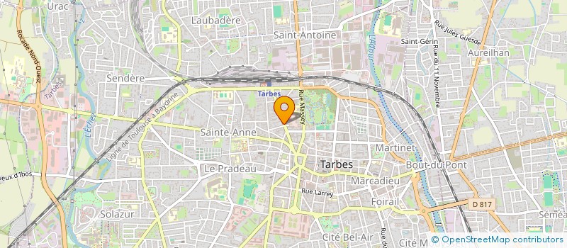 localisation de l'entreprise SCI DES TROIS VALLEES  TARBES