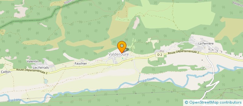 localisation de l'entreprise SCI DES TROIS VALLEES  VALDEROURE